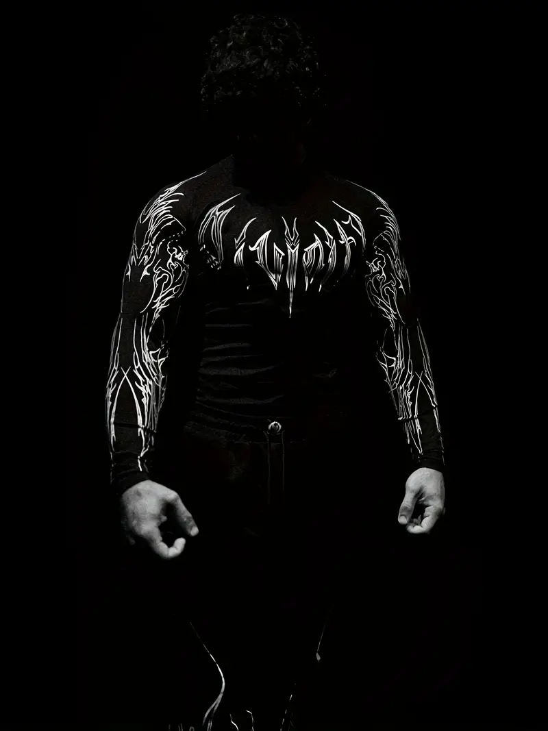 Dark Shadow Compressão Gola Alta