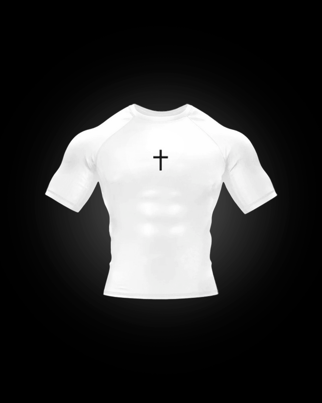 Camiseta de Compressão Branca Cristã - R4ZE