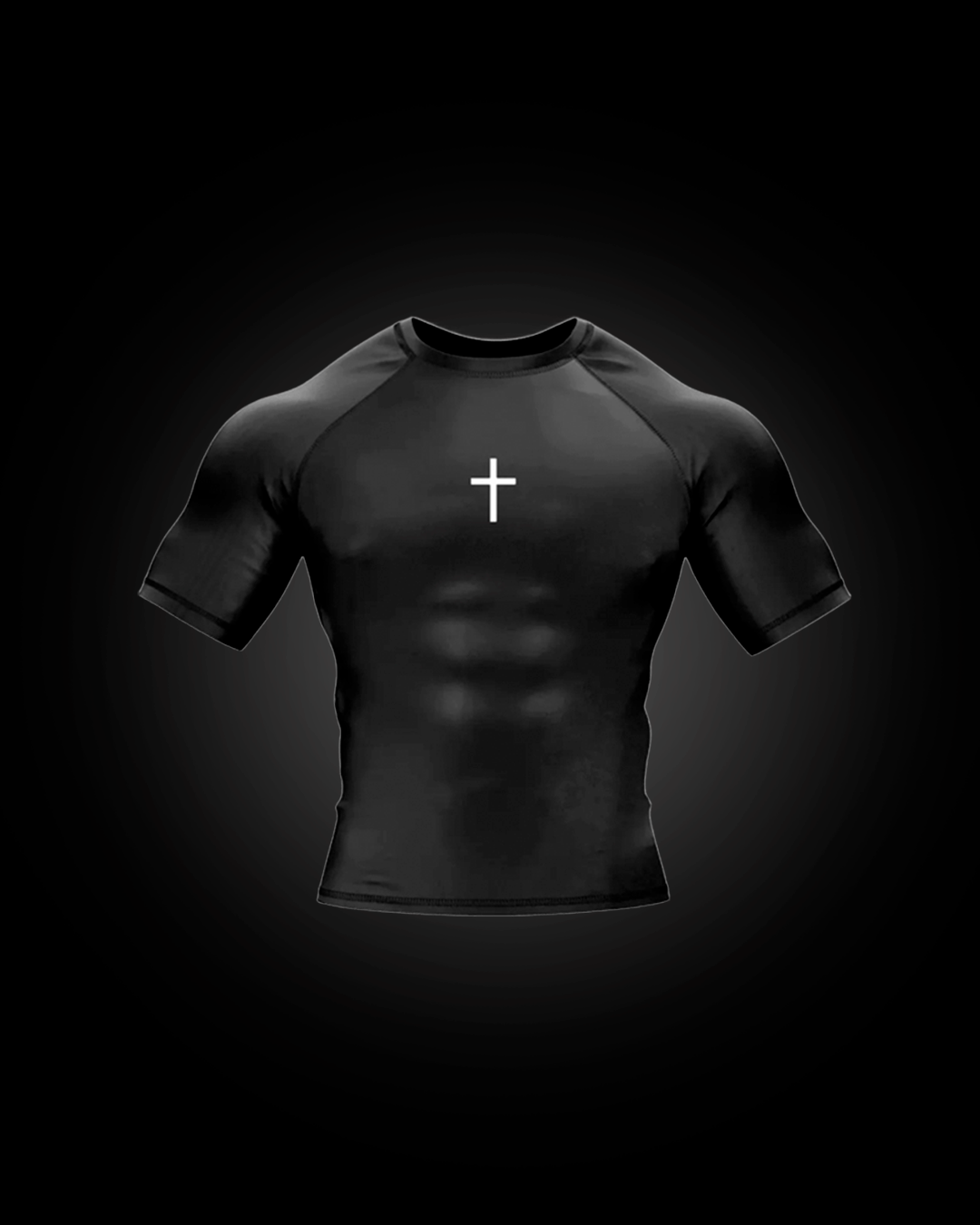 Camiseta de Compressão Preta Cristã - R4ZE