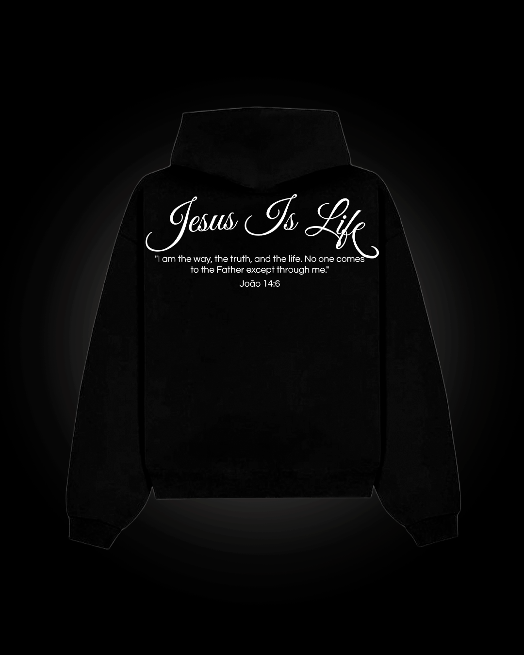 Moletom Preto R4ZE - Jesus Is Life