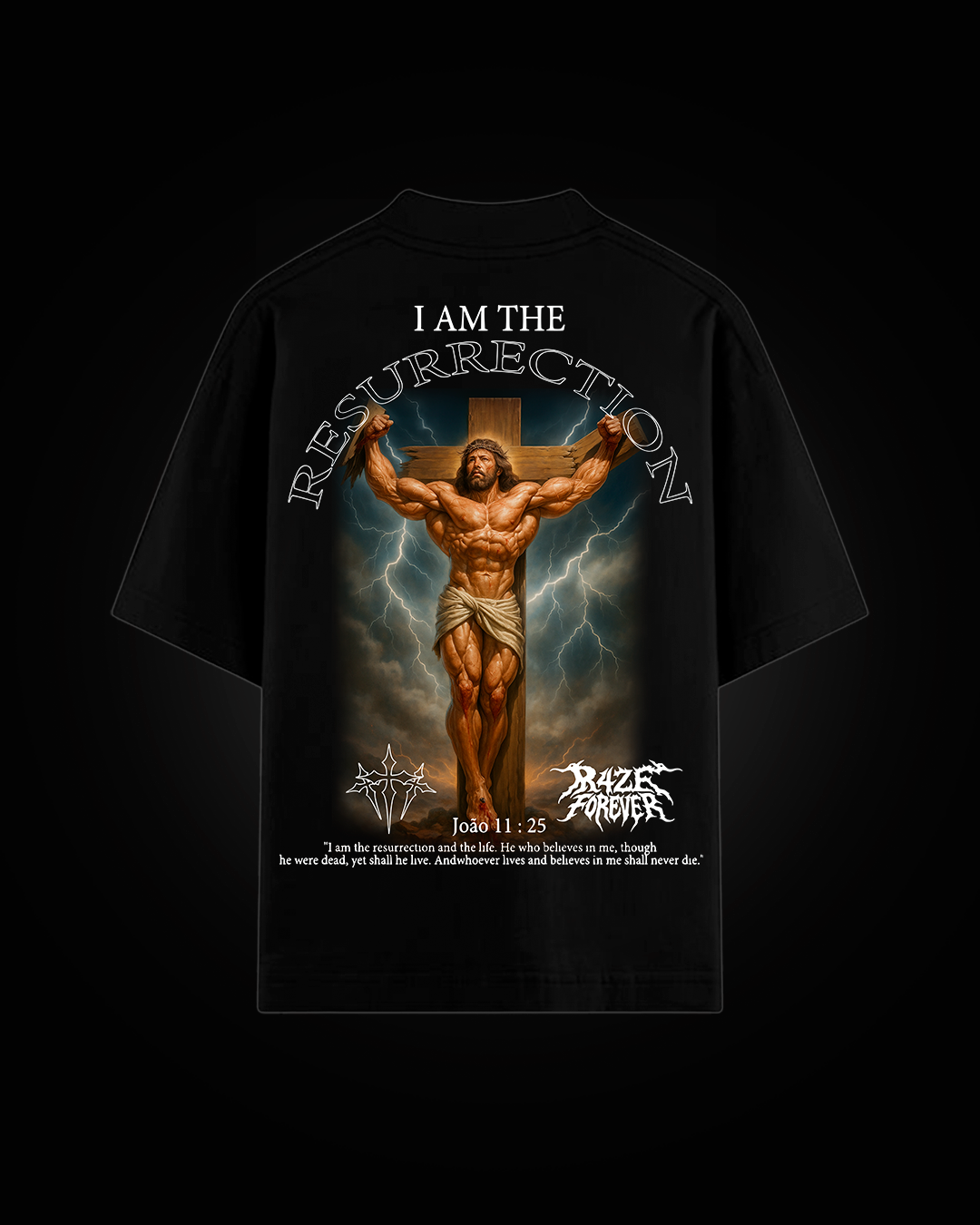 Camiseta Oversized Preta - RESURRECTION