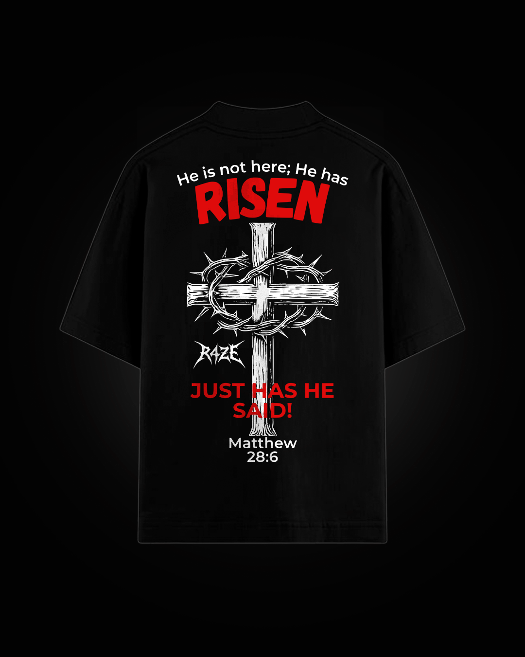 Camiseta Oversized Preta - RISEN