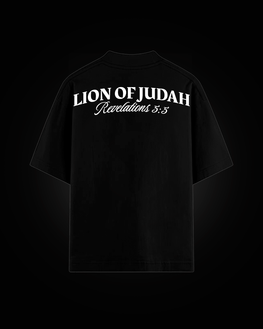 Camiseta Oversized Preta - Lion Of Judah