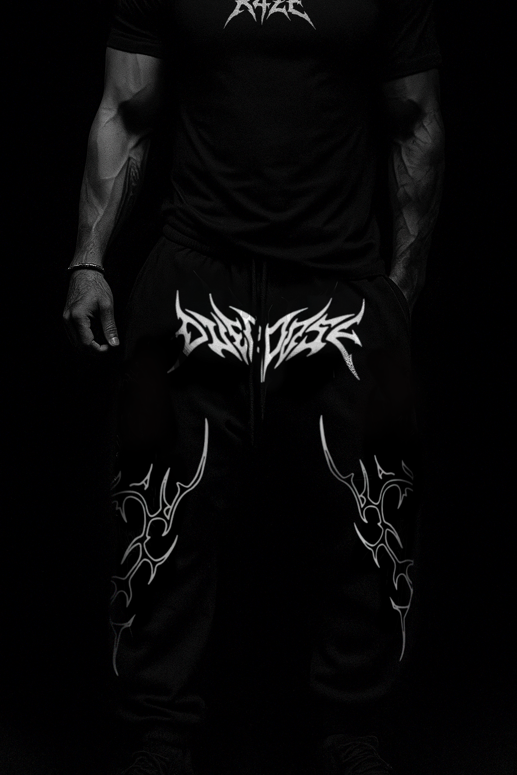 Blackthorn Calça Moletom Preta