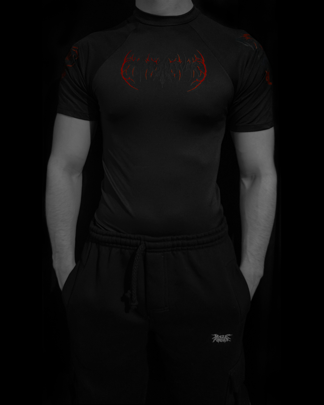 VenomWrise Combo Compressão Red & Calça Cargo