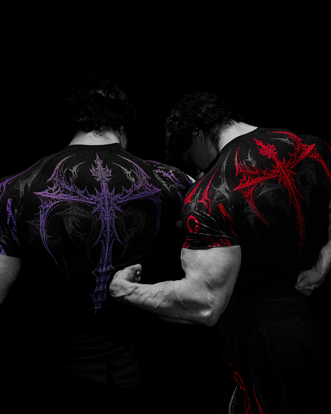 Combo Midnight Compressão Vermelho & Roxo