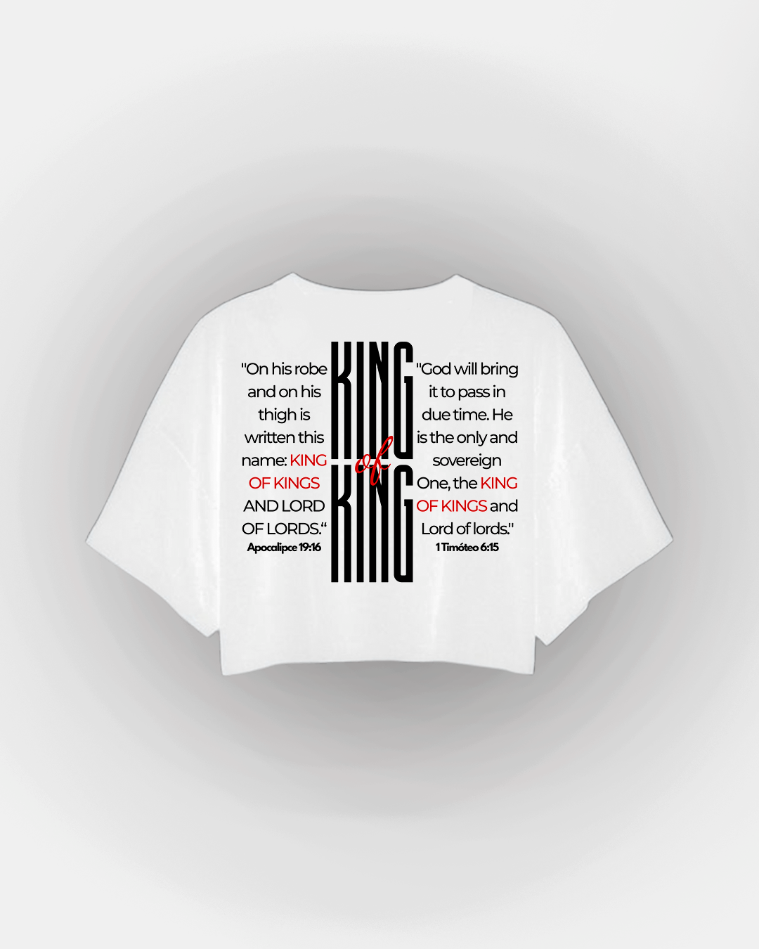 Cropped Branco - King of Kings