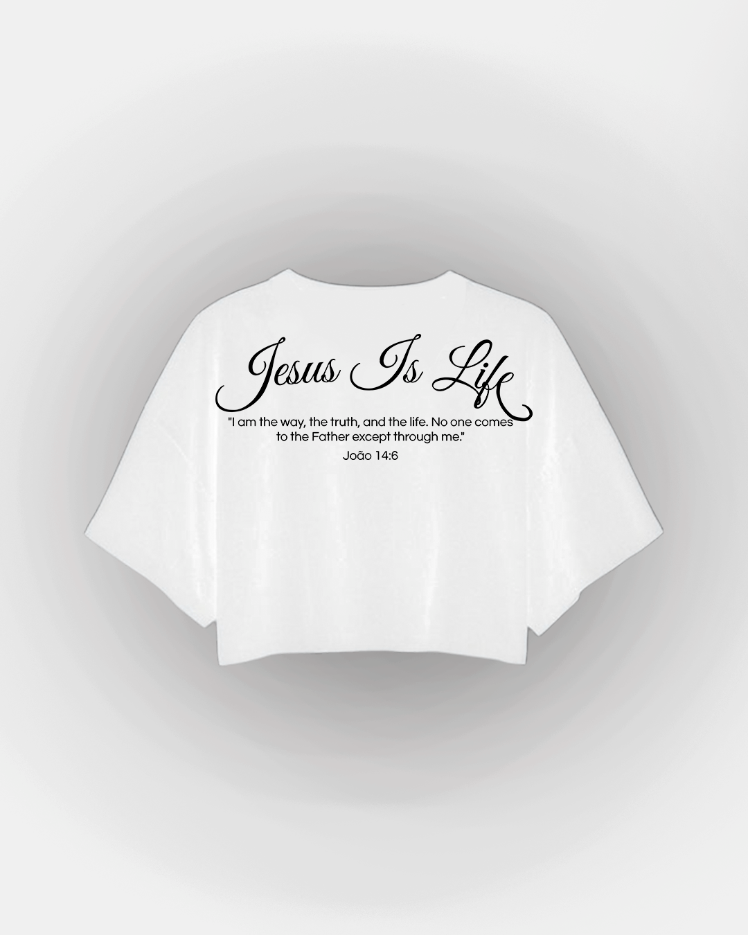 Cropped Branco - Jesus Is Life