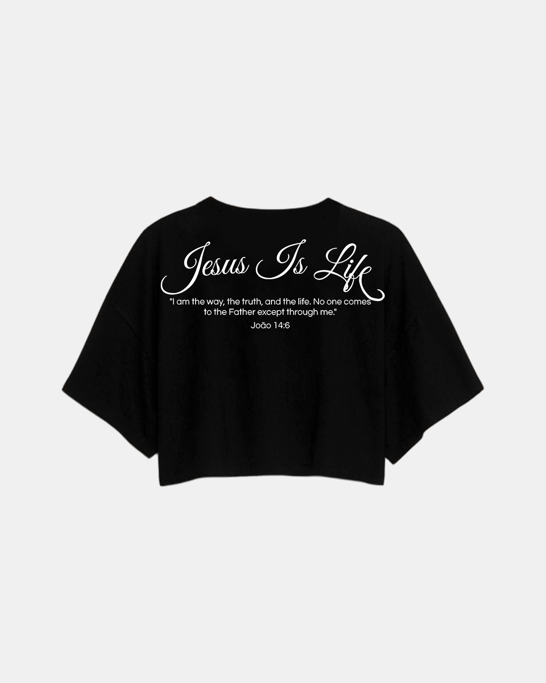 Cropped Preto - Jesus Is King