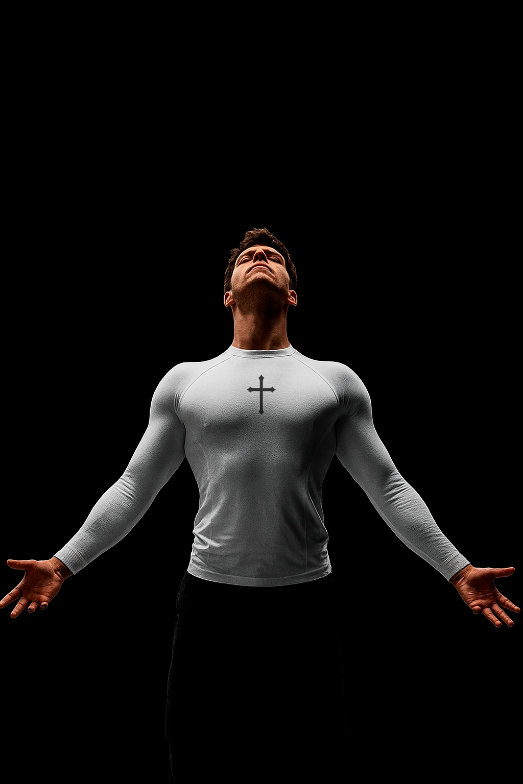 Camiseta de Compressão Branca Cristã - R4ZE
