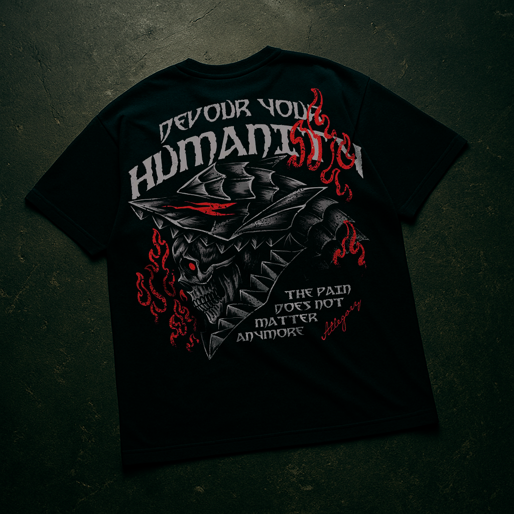 Camiseta Oversized R4ZE X BERSERK - DEVOUR