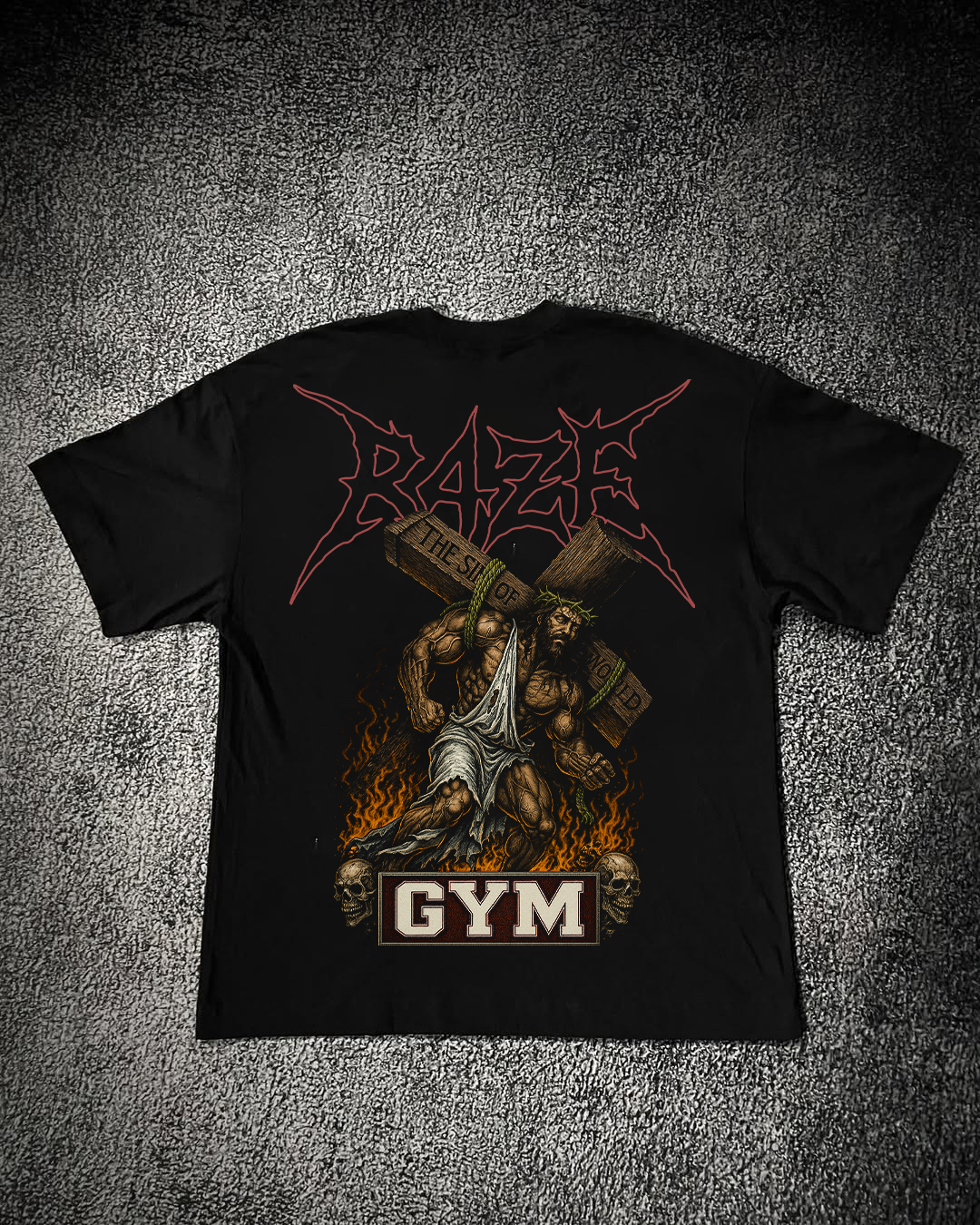 Camiseta Oversized Preta - R4ZE GYM