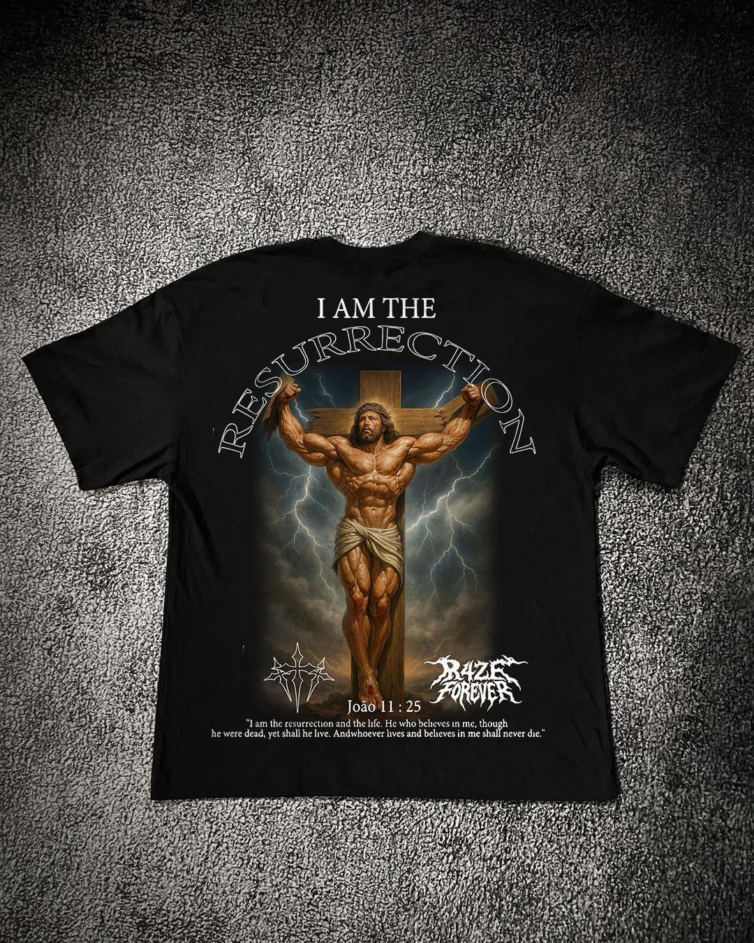 Camiseta Oversized Preta - RESURRECTION