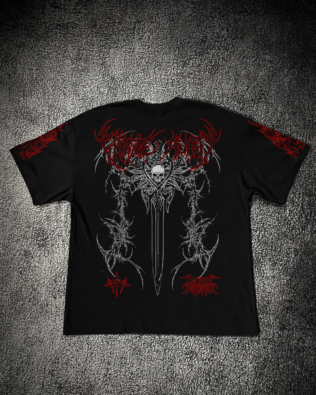 Camiseta Oversized Preta R4ZE AURA