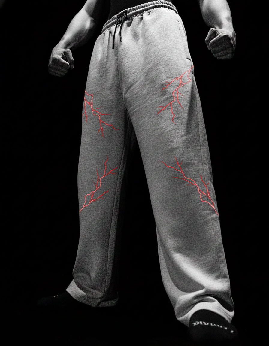 Darkrays Calça Baggy Moletom