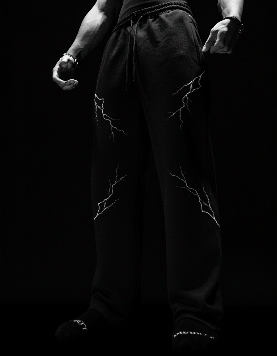 Darkrays Calça Baggy Moletom