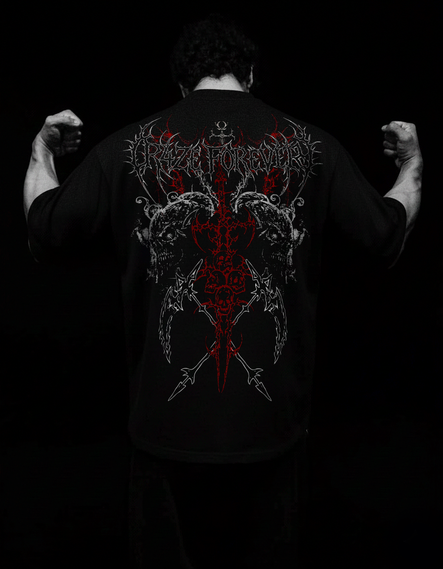 R4ITH Oversized Preto & Vermelho