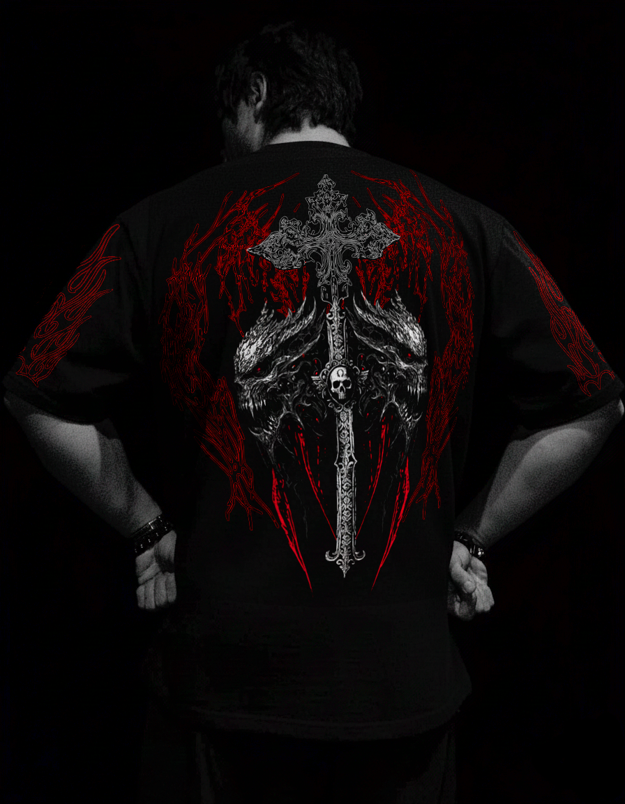 SoulVoid Oversized Preto & Vermelho