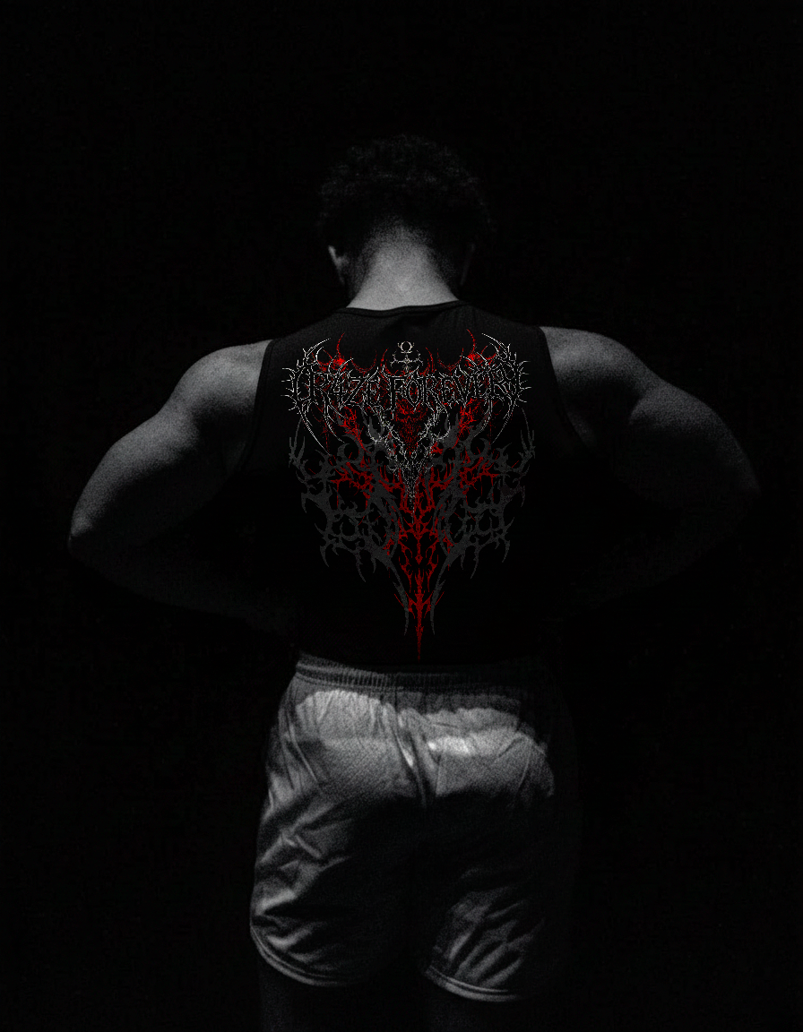 Divine Chaos Regata de Compressão Preto