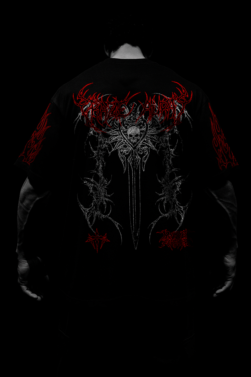 Camiseta Oversized Preta R4ZE AURA