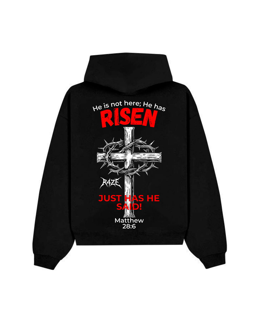 Moletom Preto R4ZE - RISEN