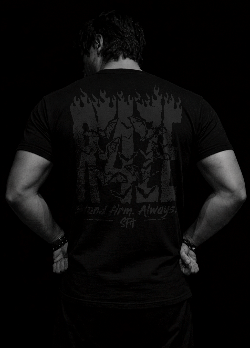 Bat Reign Camiseta Preta