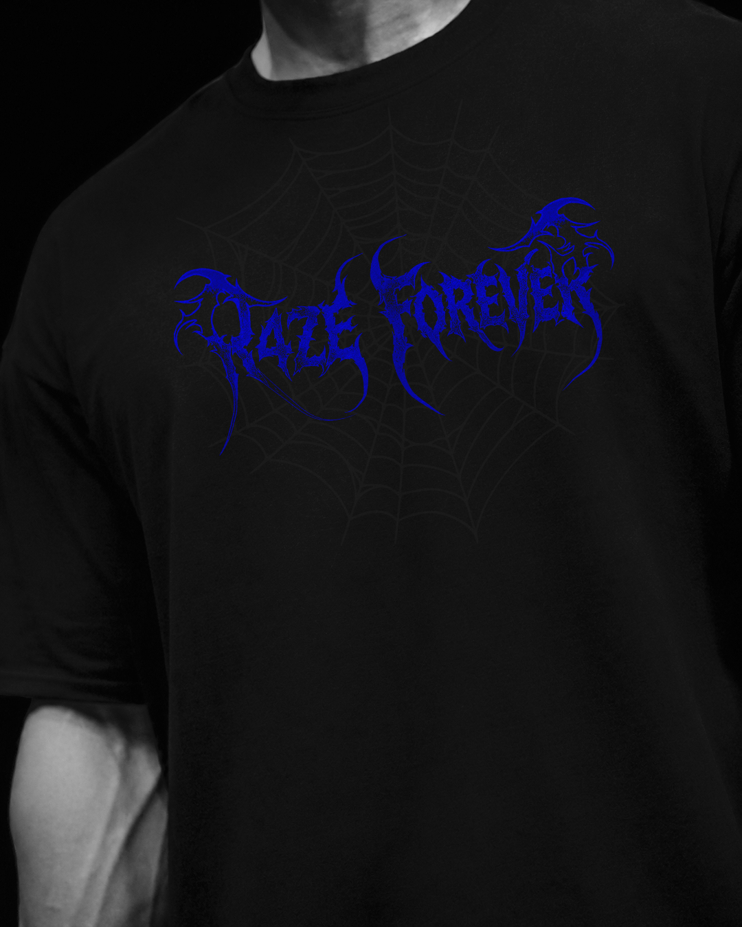 Venom Skin Oversized Preto & Azul