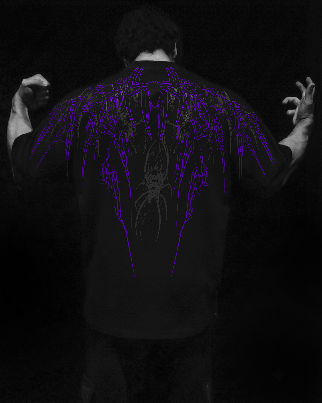 Venom Skin Oversized Preto & Roxo