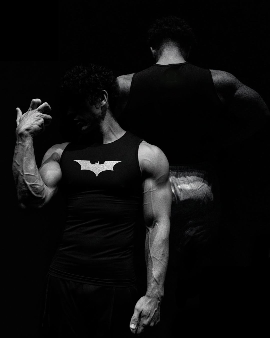 Batman Regata de Compressão Preto