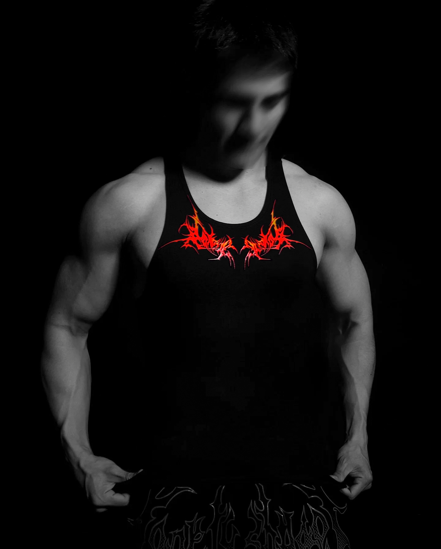 Dragon Slayer Regata de Compressão Preto & Vermelho