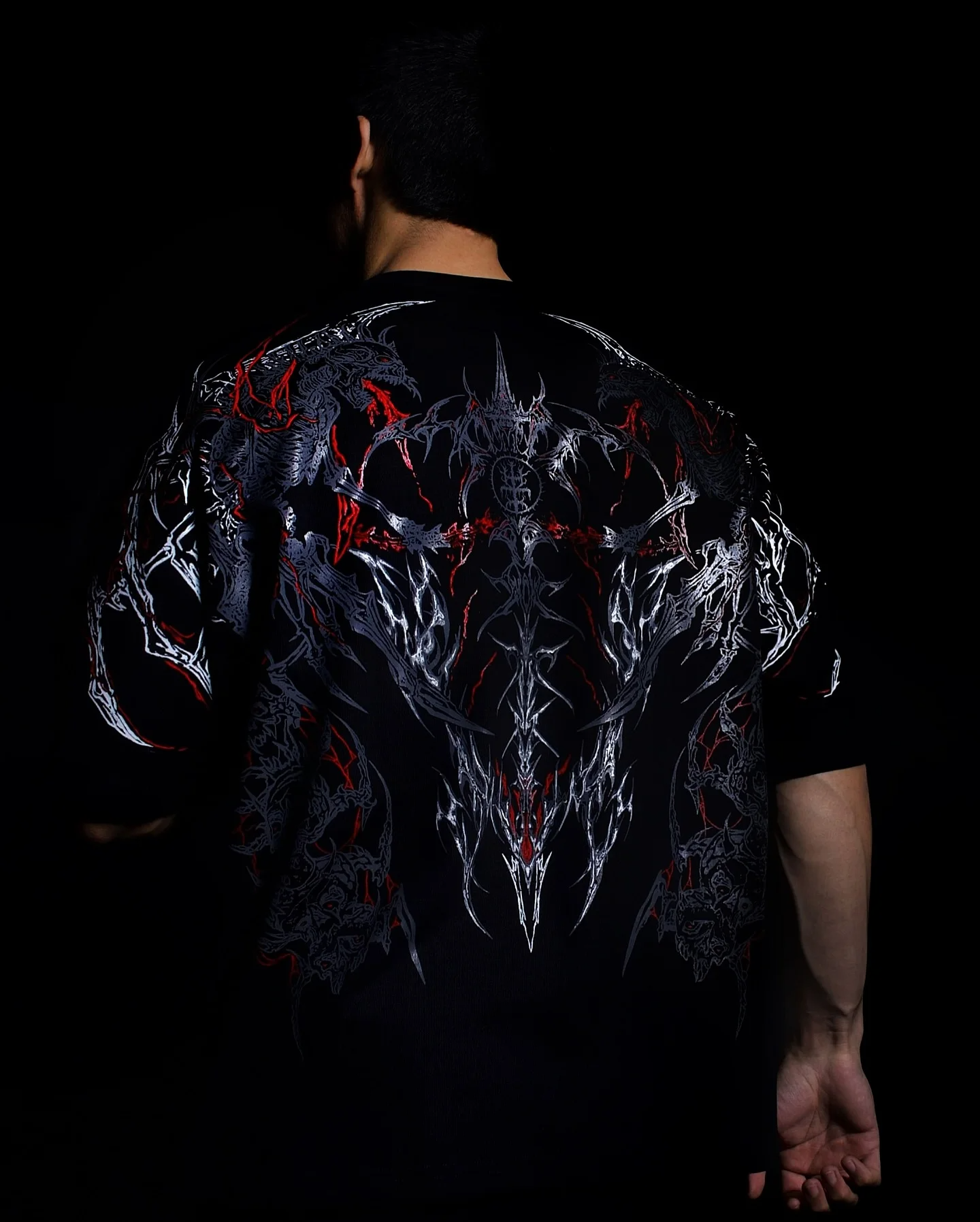 Eclipse Oversized Red & Black