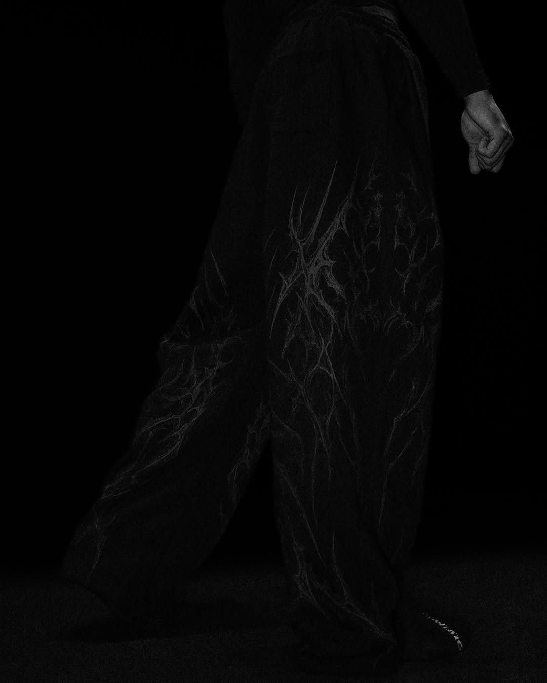 Tenryu Calça Baggy de Moletom Preta