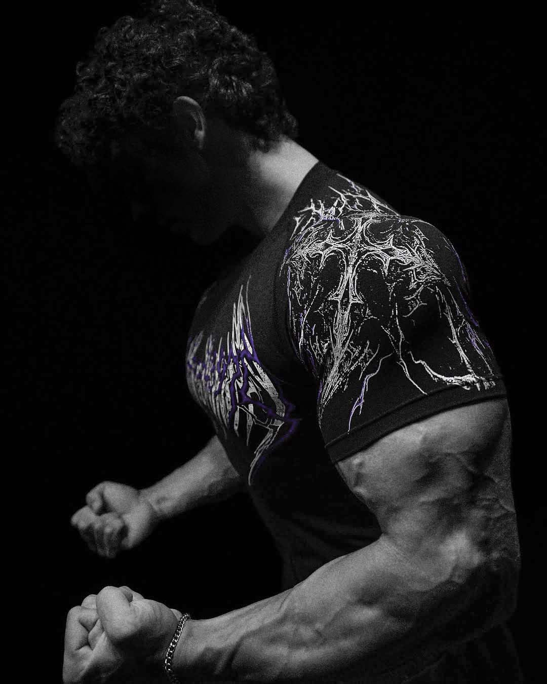 Night Form Compressão Preto & Roxo
