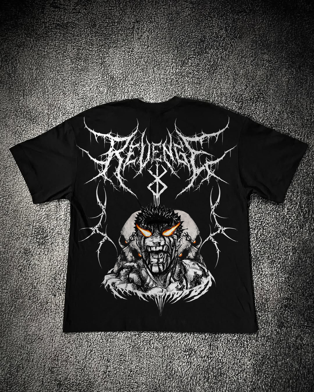 Camiseta Oversized R4ZE X BERSERK - REVENGE