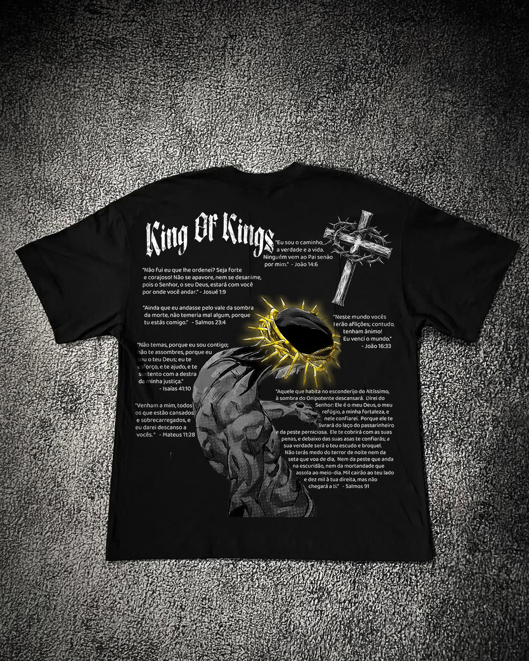 Camiseta Oversized Preta - KING OF KINGS