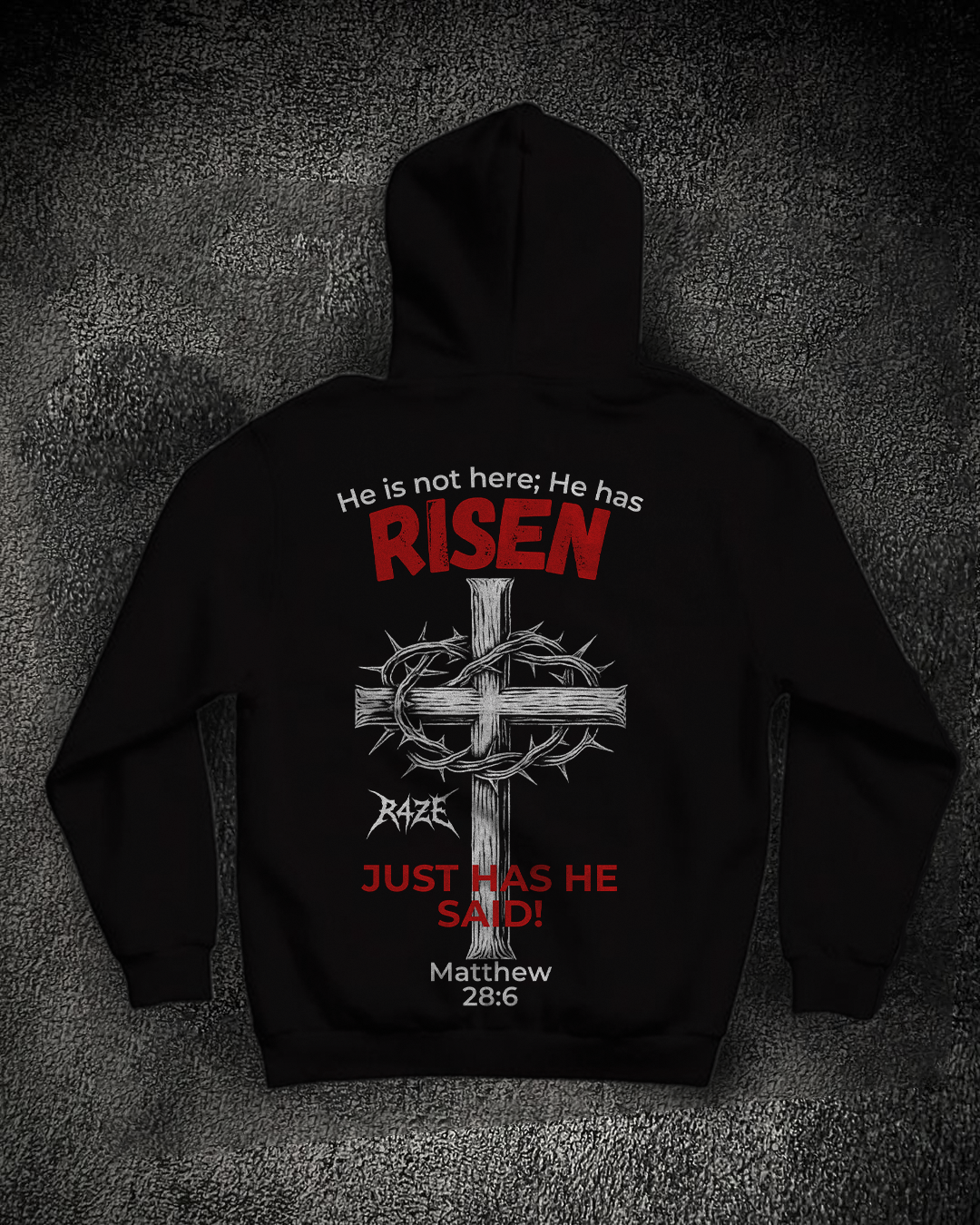 Moletom Preto R4ZE - RISEN