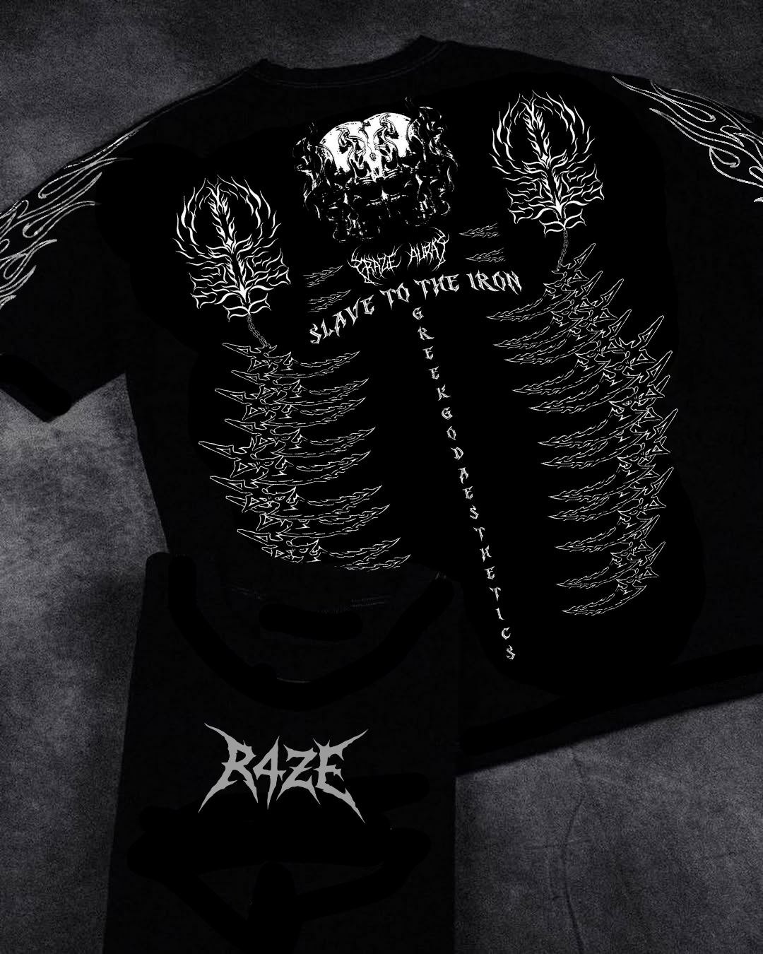 Slave To The Iron Oversized Preta