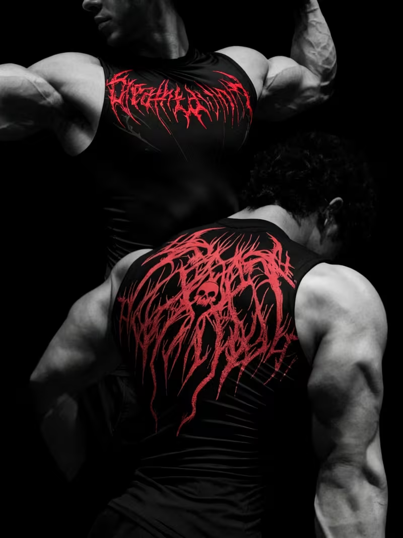 Predator Regata de Compressão Preto & Vermelho