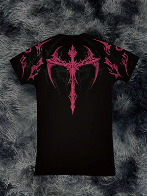 Midnight Compressão Preto & Rosa