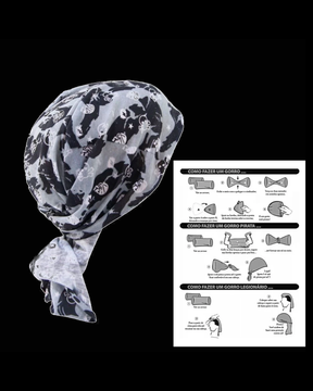 Bandana Nightform Branco & Preto
