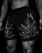 NightFang Bermuda Masculina Preto & Branco
