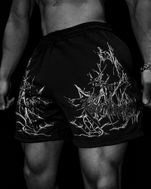 NightFang Bermuda Masculina Preto & Branco