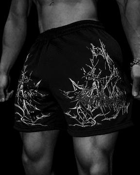 NightFang Bermuda Masculina Preto & Branco
