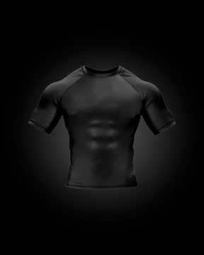 Camiseta de Compressão Preta Básica - R4ZE TREINING