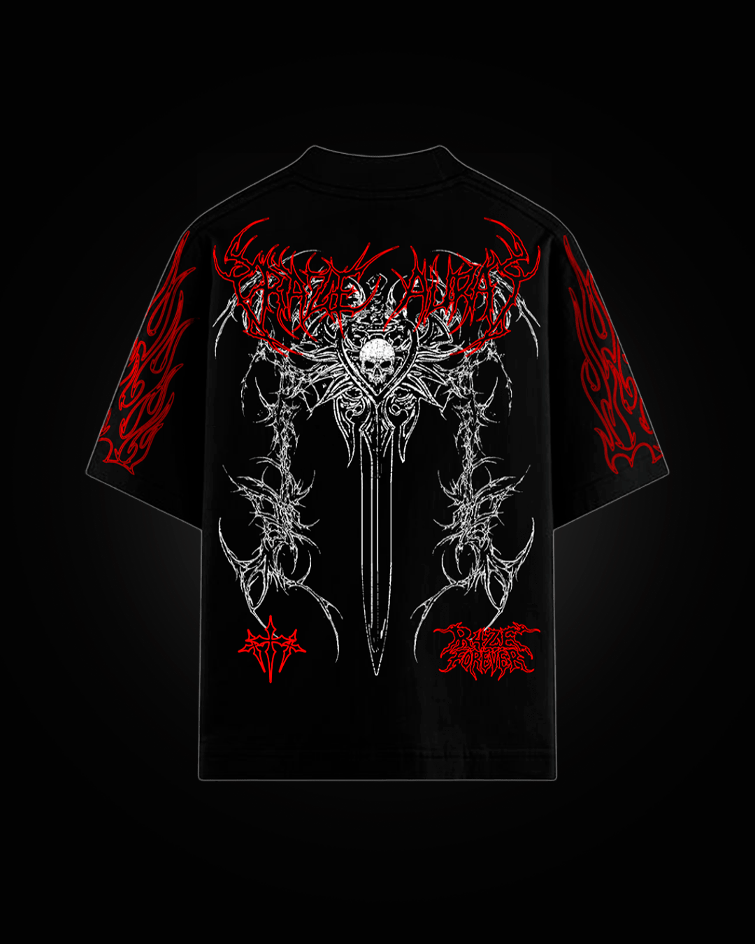 Camiseta Oversized Preta R4ZE AURA