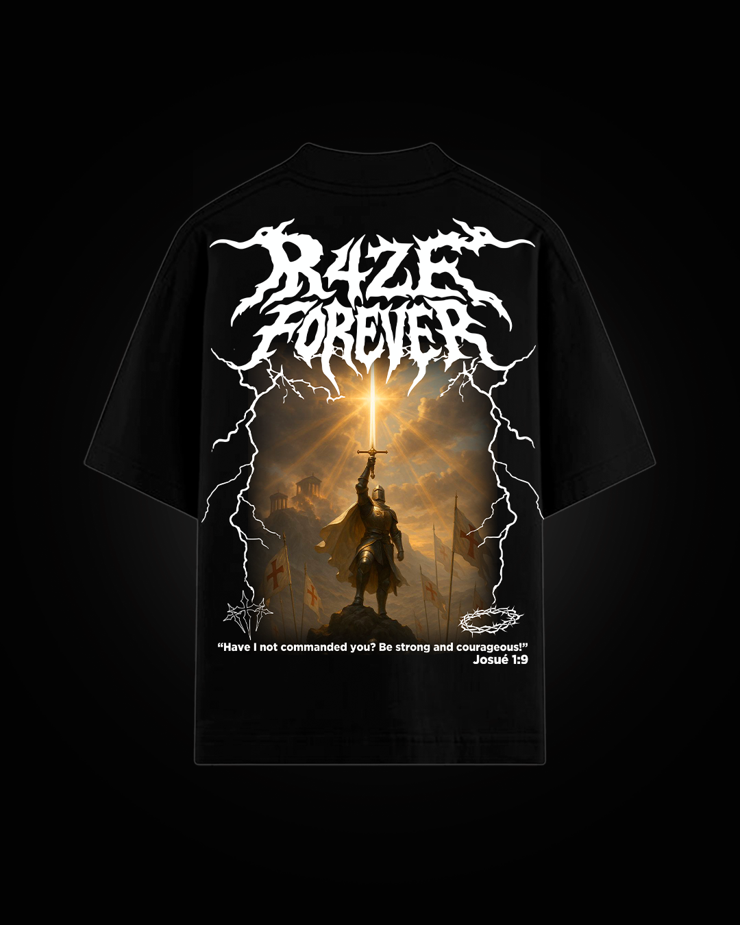 Camiseta Oversized Preta - DIVINE SWORD