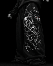 Midnight Baggy Cargo Moletom Preto
