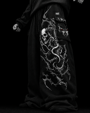 Midnight Baggy Cargo Moletom Preto