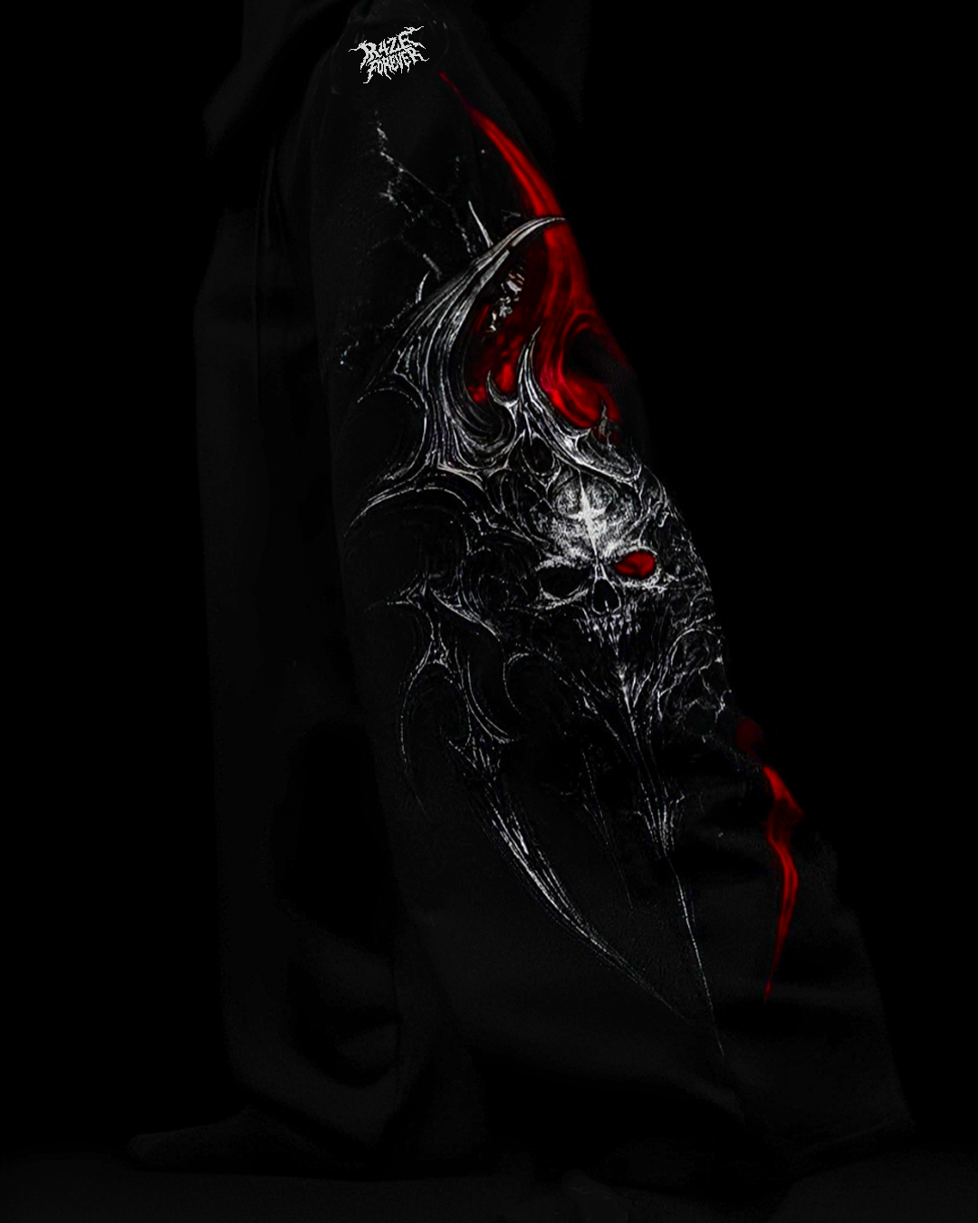 Darkhunt Baggy Moletom Preto & Vermelho