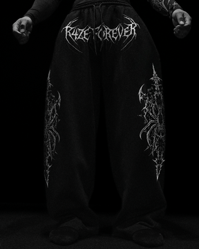 Spider Form Baggy Moletom Preto & Branco